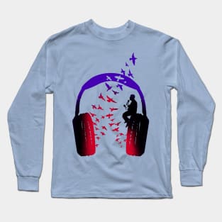 Headphone Music Maracas Long Sleeve T-Shirt